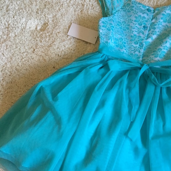 Little girls turquoise Easter dress Quantity 2 - Picture 5 of 5
